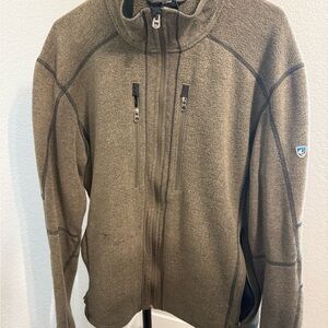 Kuhl Men's Tan Zip-Up Sweater